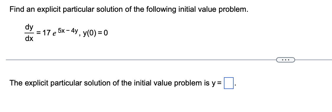 Solved Find an explicit particular solution of the following | Chegg.com