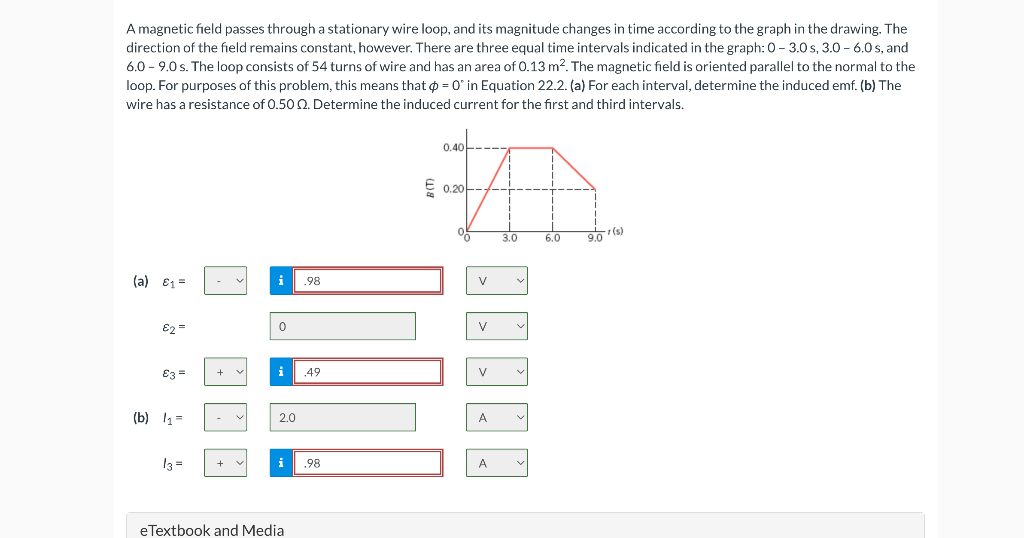 Solved A field passes through a stationary wire
