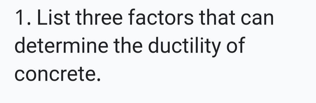 Solved 1. List three factors that can determine the | Chegg.com