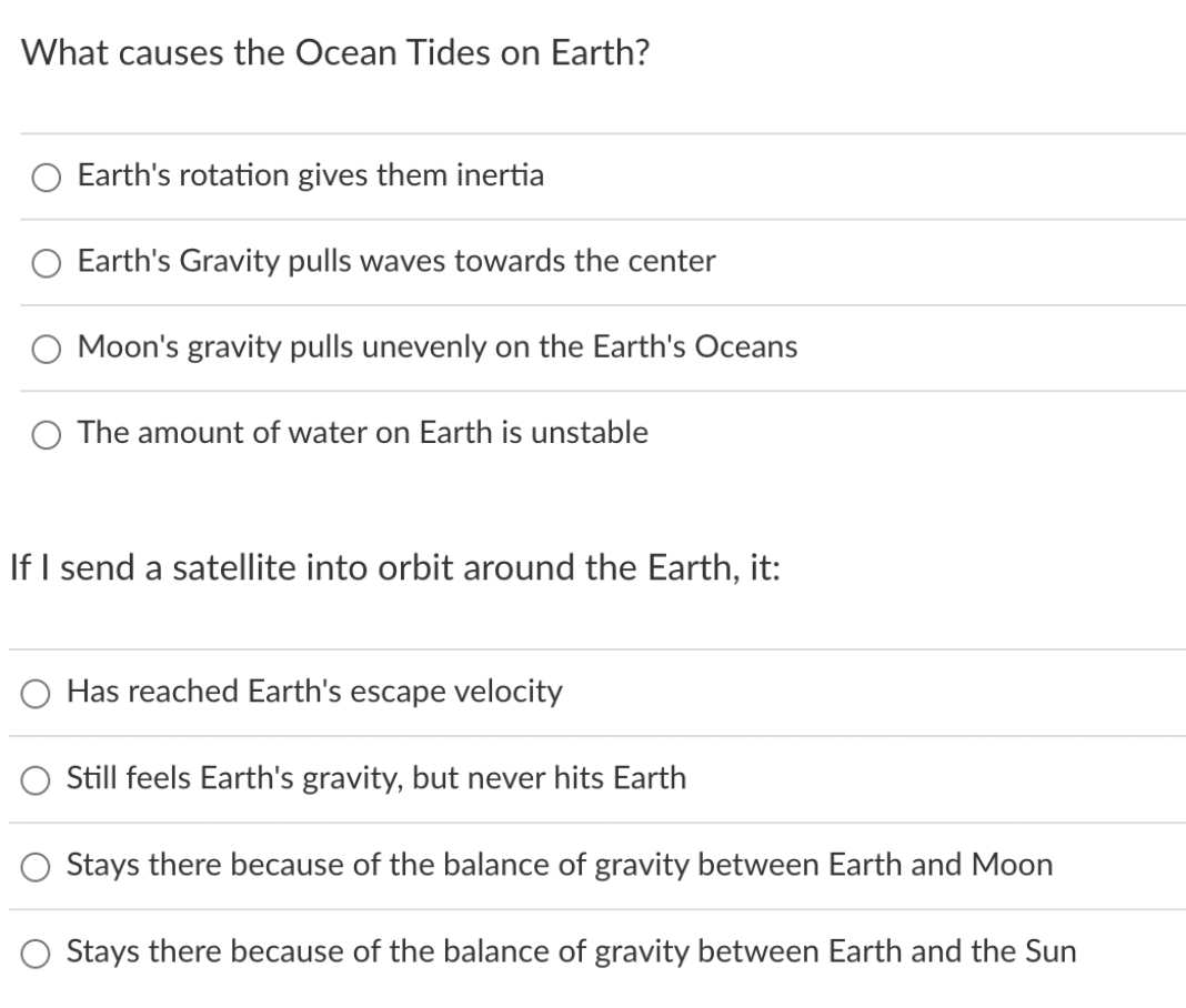 rotation of earth causes tides