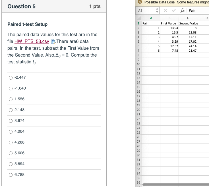 Solved Question 1 1 pts Hypothesis Testing Fundamentals | Chegg.com