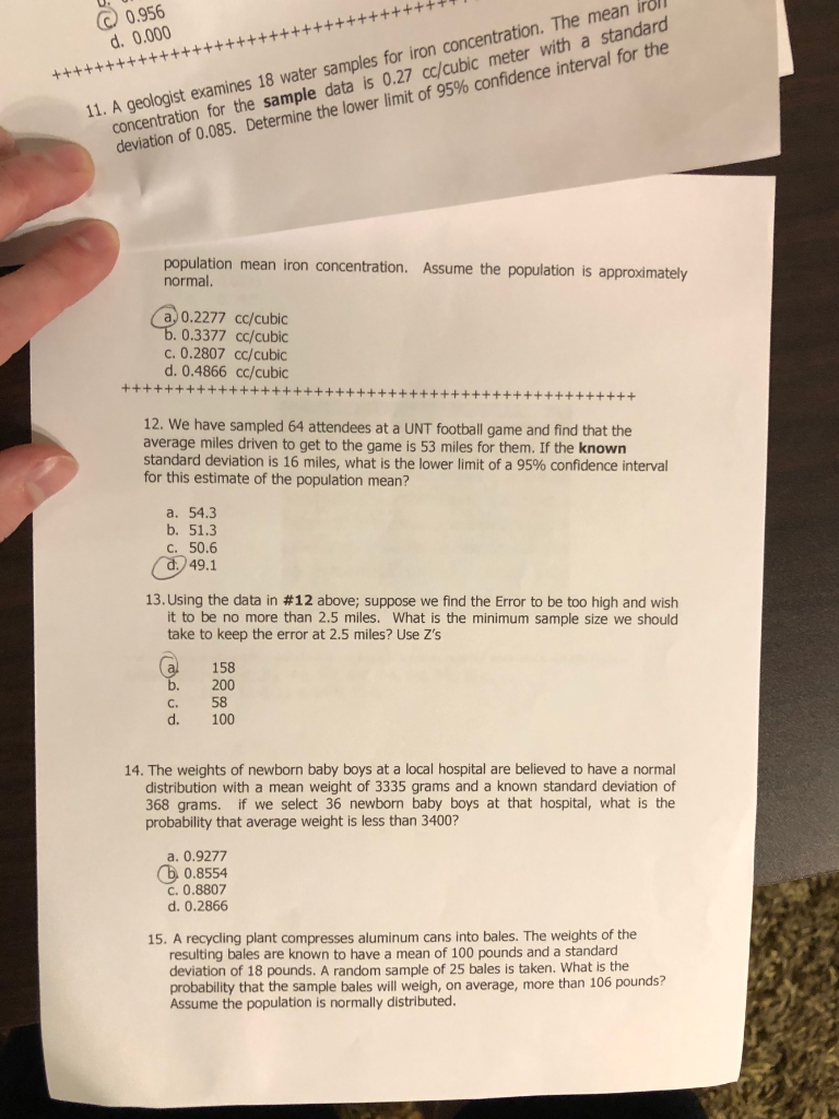 Solved I have the answer key, I just need to learn how to | Chegg.com