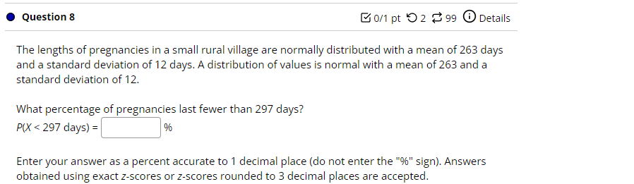 Solved X Question 7 B0/1 pt 199 Details Score on last try: 0 | Chegg.com
