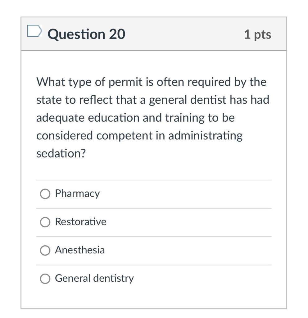 Solved Question 16 1 pts The portion of the dental implant | Chegg.com