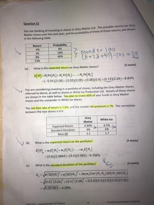 How To Calculate B And C Using The Calculator Not The | Chegg.com