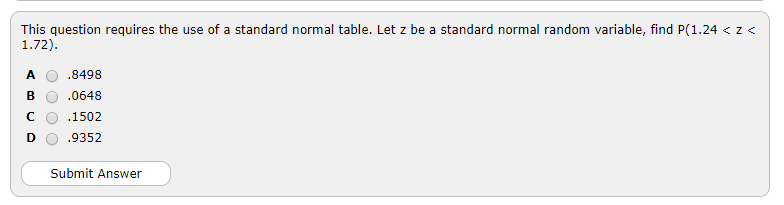 Solved This Question Requires The Use Of A Standard Normal | Chegg.com