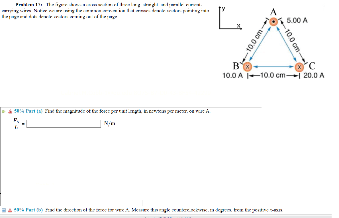 Solved Problem 17: The Figure Shows A Cross Section Of Three | Chegg.com