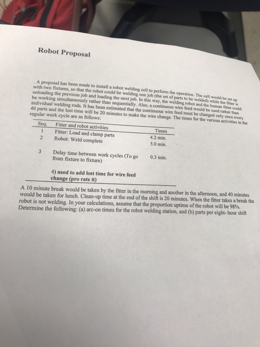 Solved Read the problem and use it to solve the Robot | Chegg.com