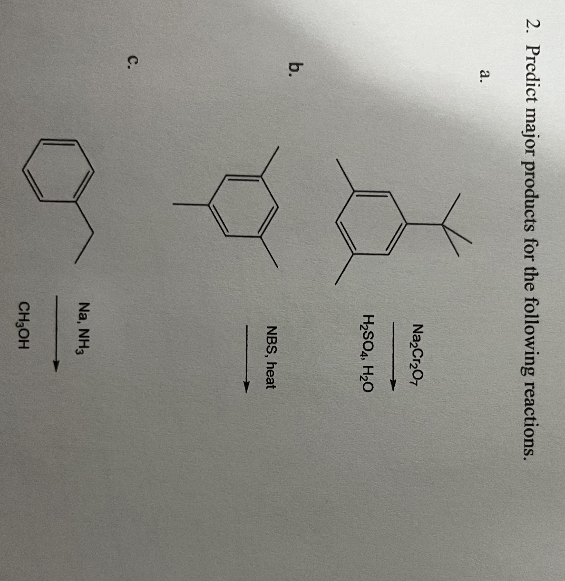 Solved 2 Predict Major Products For The Following Chegg Com   PhpZGSkOH
