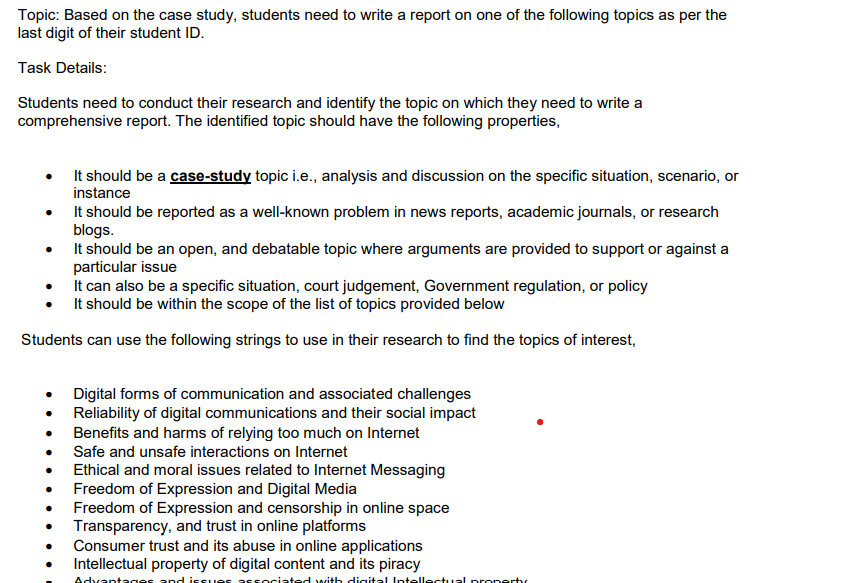 case study topics for b.com students