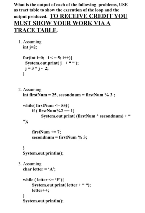 Solved What is the output of each of the following problems, | Chegg.com