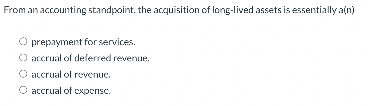 Solved If a business has received cash in advance of | Chegg.com