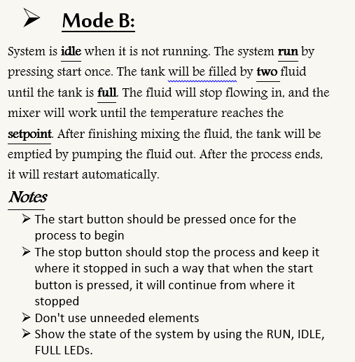Batch Mix Do Batch Mix Simulation with three mode of | Chegg.com