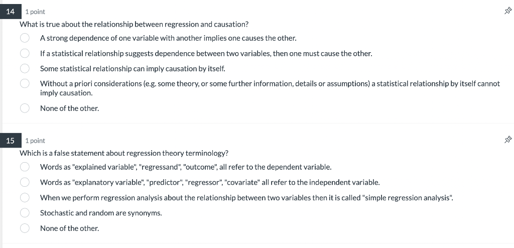 Solved 1 point What is true about the relationship between | Chegg.com