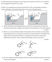 Solved Q1. Define what agonists and antagonists are and | Chegg.com