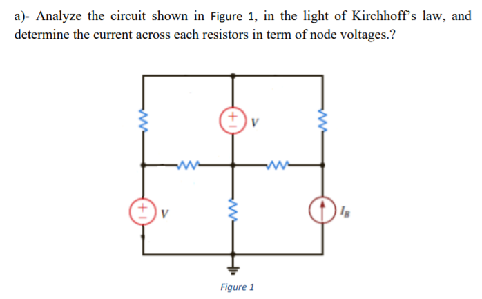 Solved a)- Analyze the circuit shown in Figure 1, in the | Chegg.com