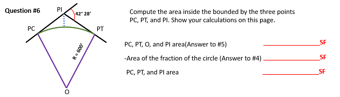 Solved Compute the area inside the bounded by the three | Chegg.com