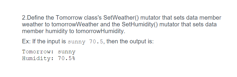 Solved PLEASE CODE IN C++!! Thank you. the output should be | Chegg.com