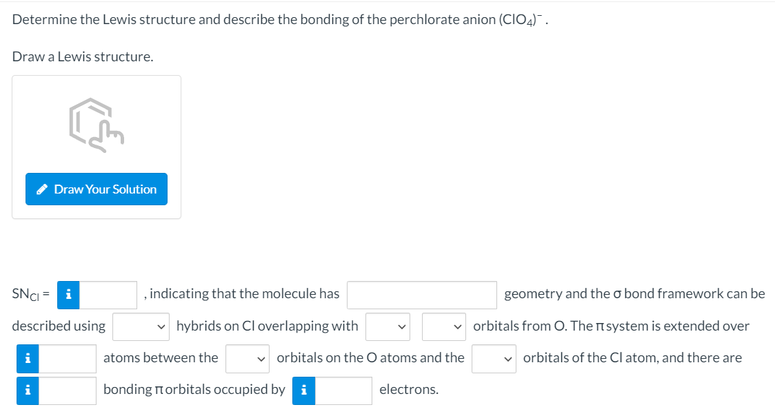 Determine the Lewis structure and describe the | Chegg.com