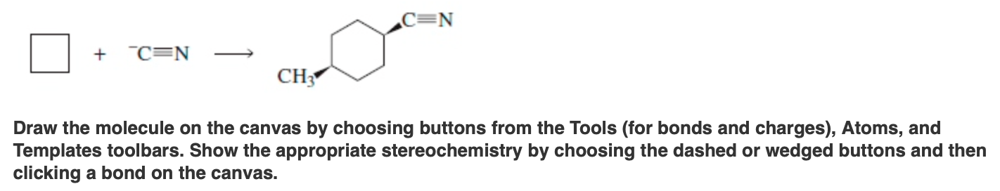 Solved Draw the molecule on the canvas by choosing buttons | Chegg.com