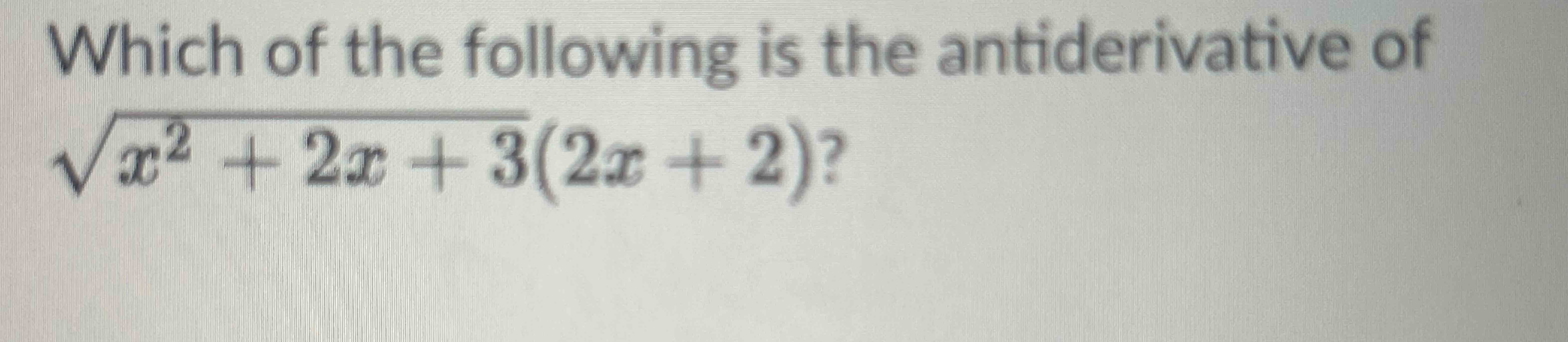 which of the following is an antiderivative of 3sec 2x 2