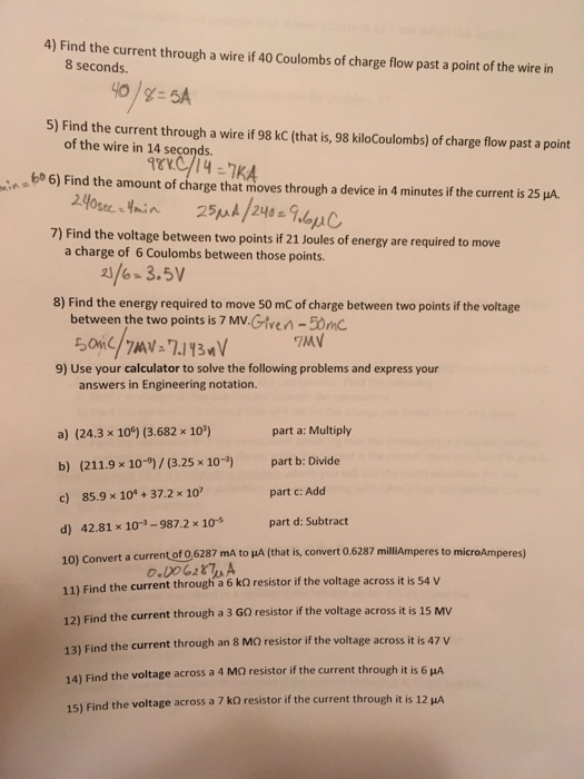 Solved 4) Find the current through a wire if 40 Coulombs of | Chegg.com