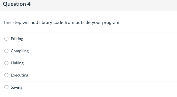 Solved Question 4 This step will add library code from | Chegg.com