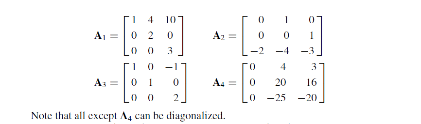 Solved Calculate the e-vectors of the matrix A1 in Prob. | Chegg.com