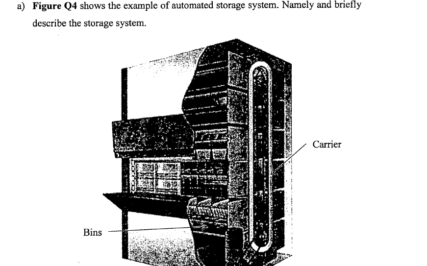 Solved A Figure Q4 Shows The Example Of Automated Storage Chegg Solved A Figure Q4 Shows The Example Of Automated Storage Chegg