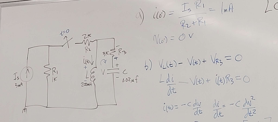 \[
\begin{array}{l}
i_{\left(0^{\circ}\right)}=\frac{I_{s} R_{1}}{R_{2}+R_{1}}=I_{m A} \\
V_{\left(0^{\circ}\right)}=0 \mathr