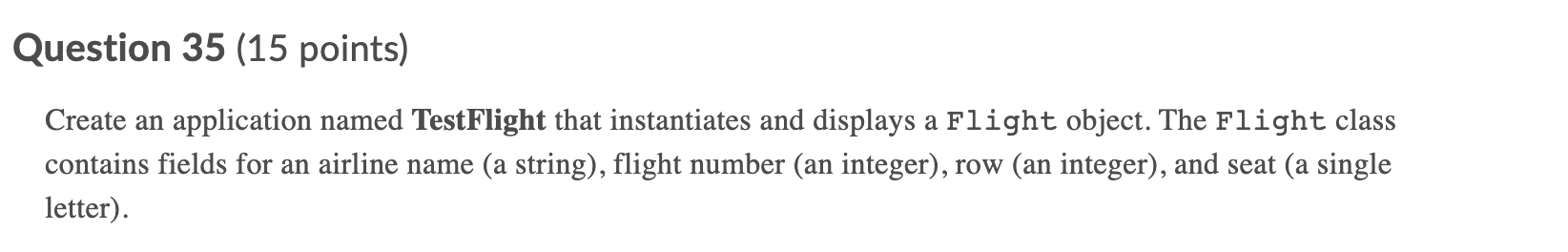 Solved Question 35 (15 points) Create an application named | Chegg.com