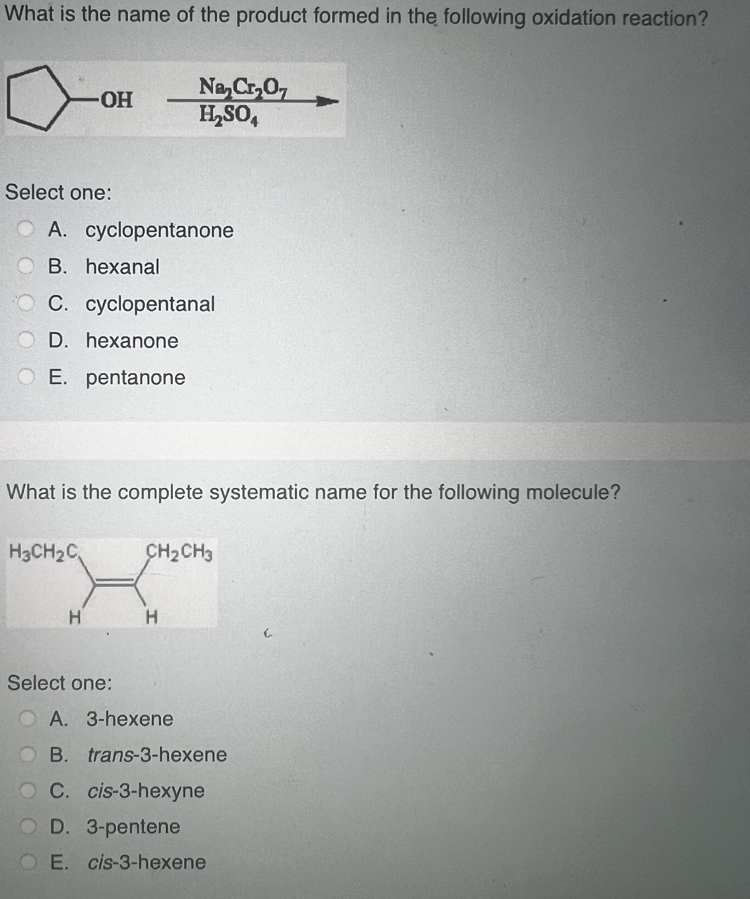 [Solved]: What is the name of the product formed in the fol