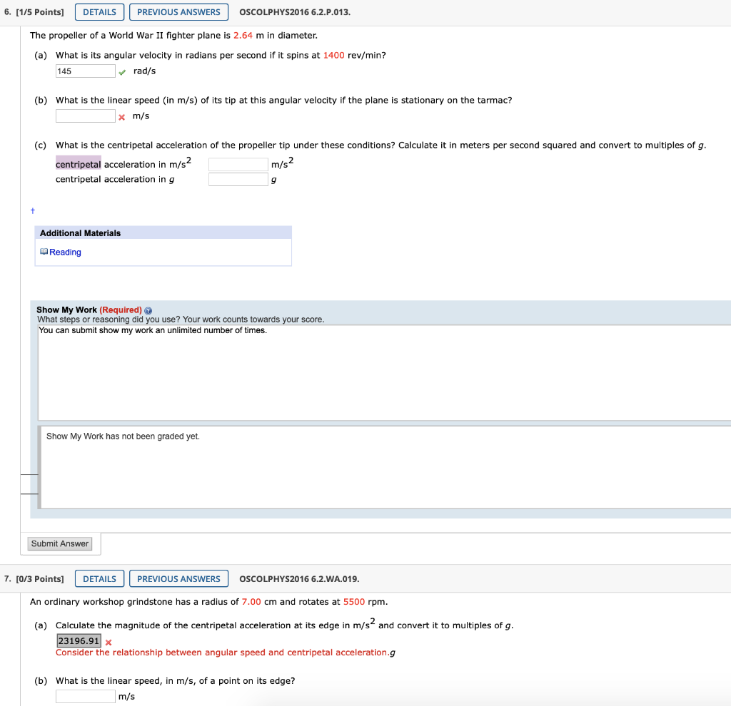 Solved 6. [1/5 Points) DETAILS PREVIOUS ANSWERS | Chegg.com