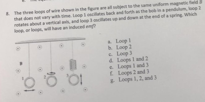Solved The three loops of wire shown in the figure are all | Chegg.com
