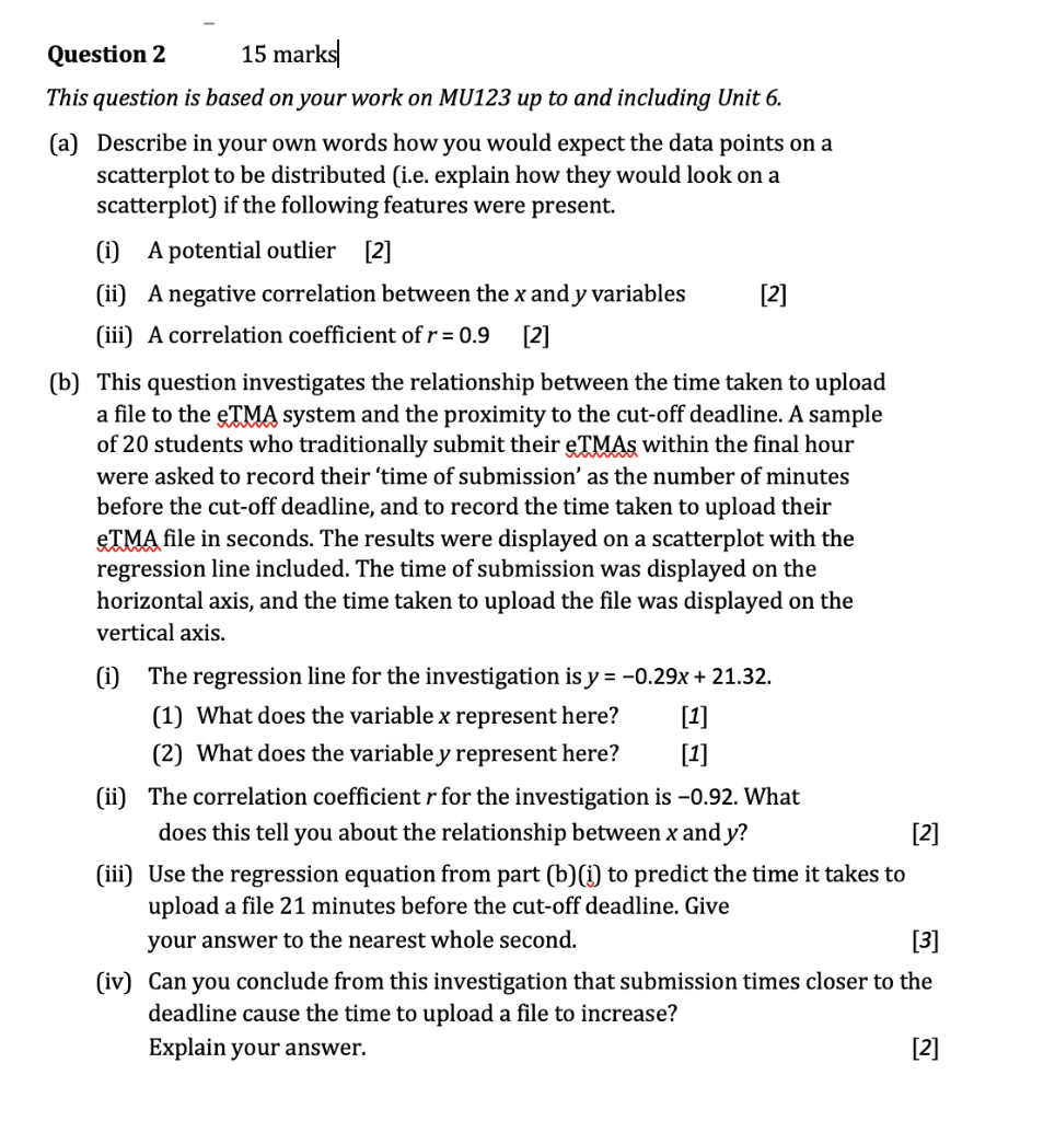 Solved Question 2 15 Marks This Question Is Based On Your