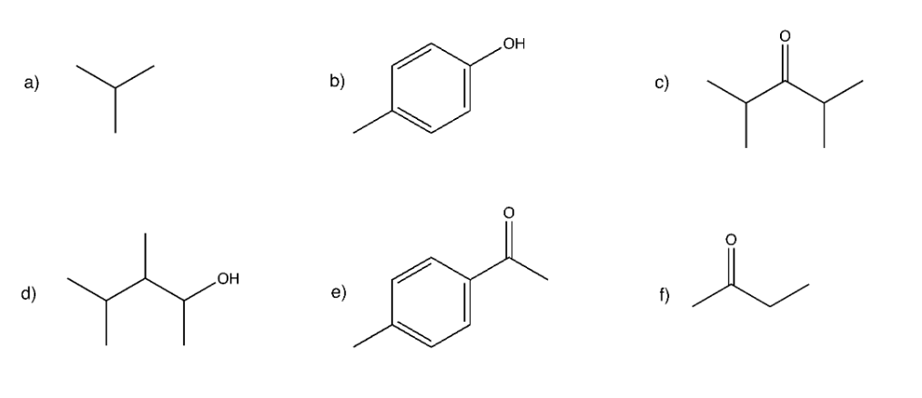 Solved Which Protons In Each Of The Following Compounds Are 