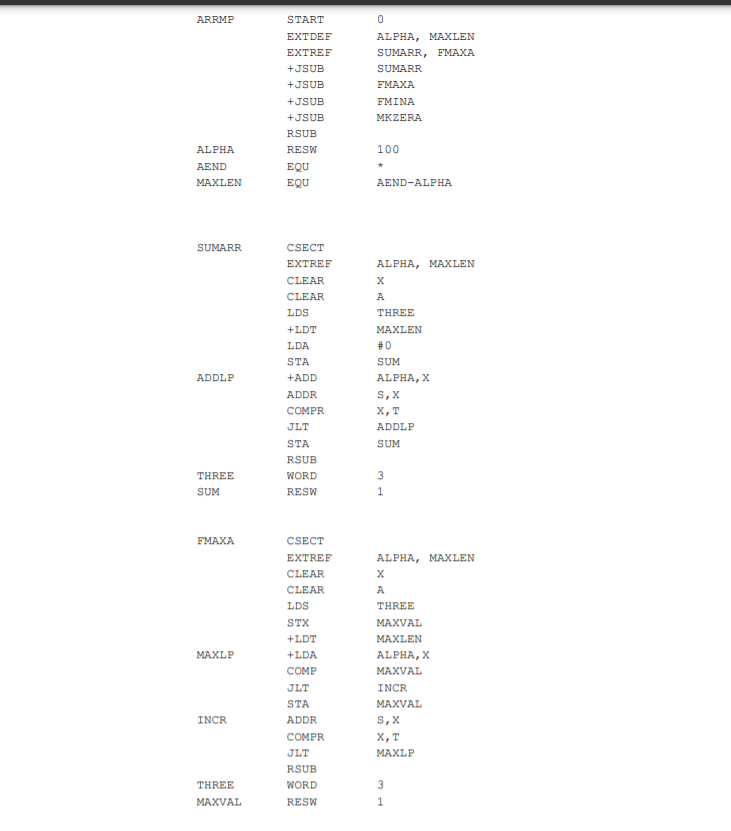 Consider The Following Assembly Language Program 