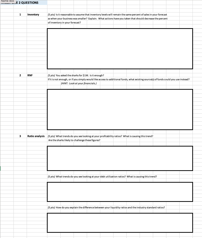 Solved MILESTONE 2 FORECASTED FINANCIALS Fill in the yellow | Chegg.com