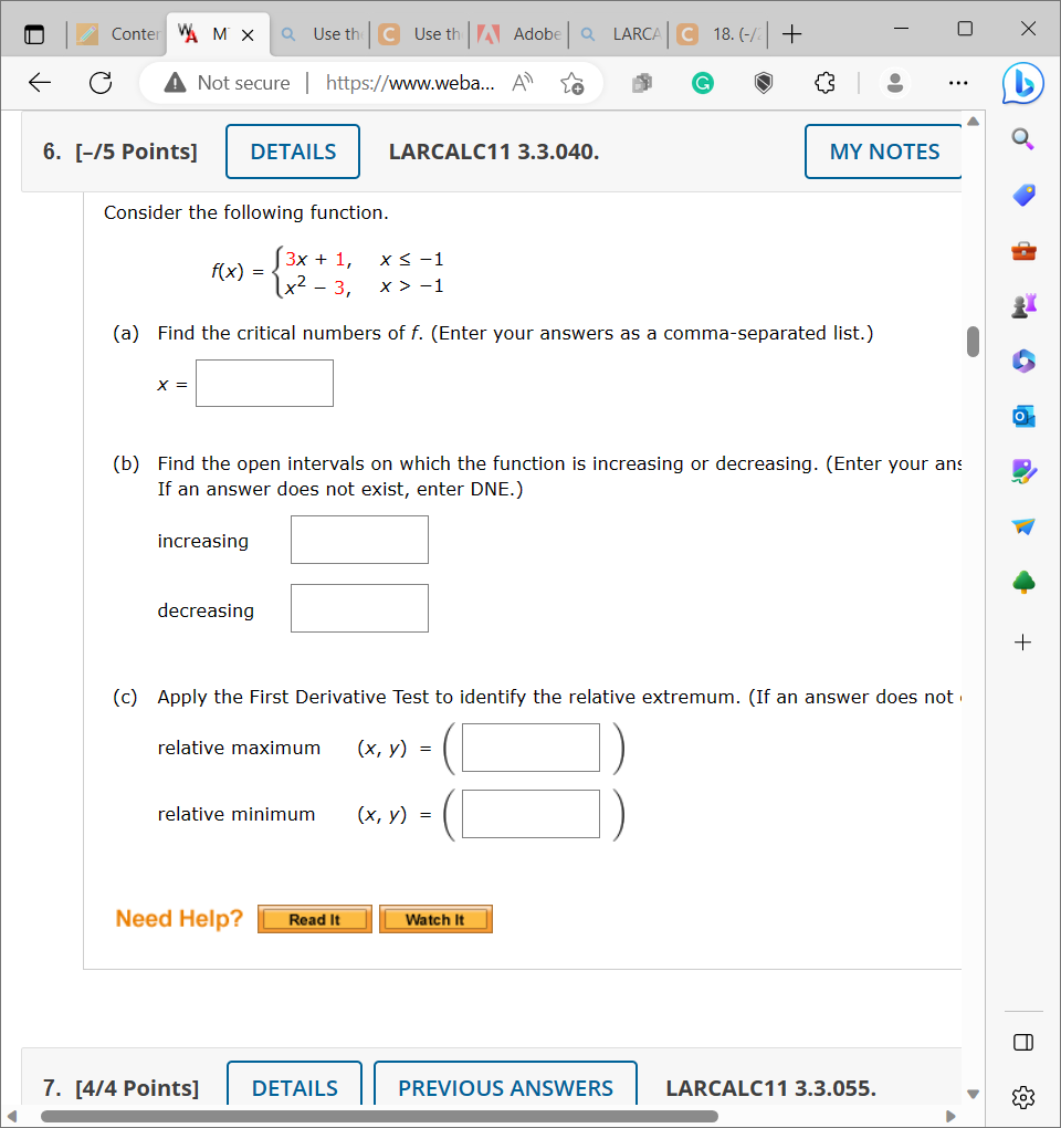 Solved Consider the following function. | Chegg.com