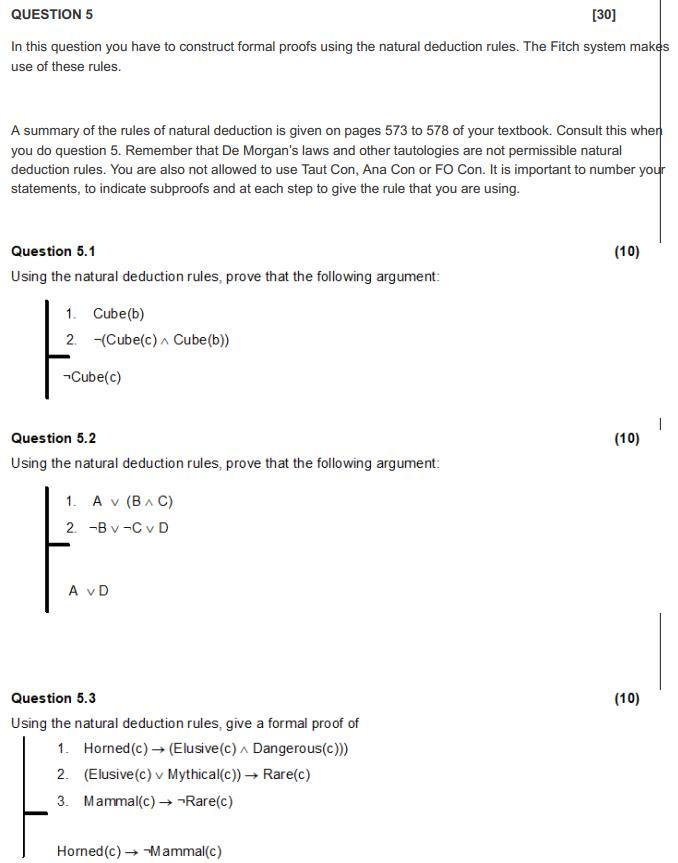 Solved QUESTION 5 [30] In this question you have to | Chegg.com