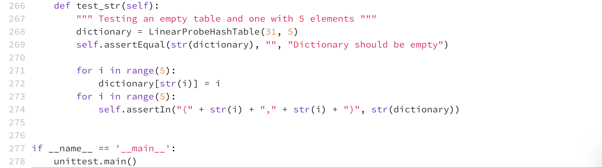 e hash_table.py $ e dictionary.py test_dictionary.py | Chegg.com