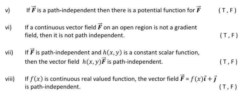 Solved V If F Is A Path Independent Then There Is A Pote Chegg Com