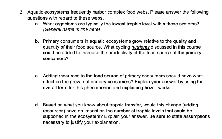 Future Directions in Aquatic Ecosystem Management