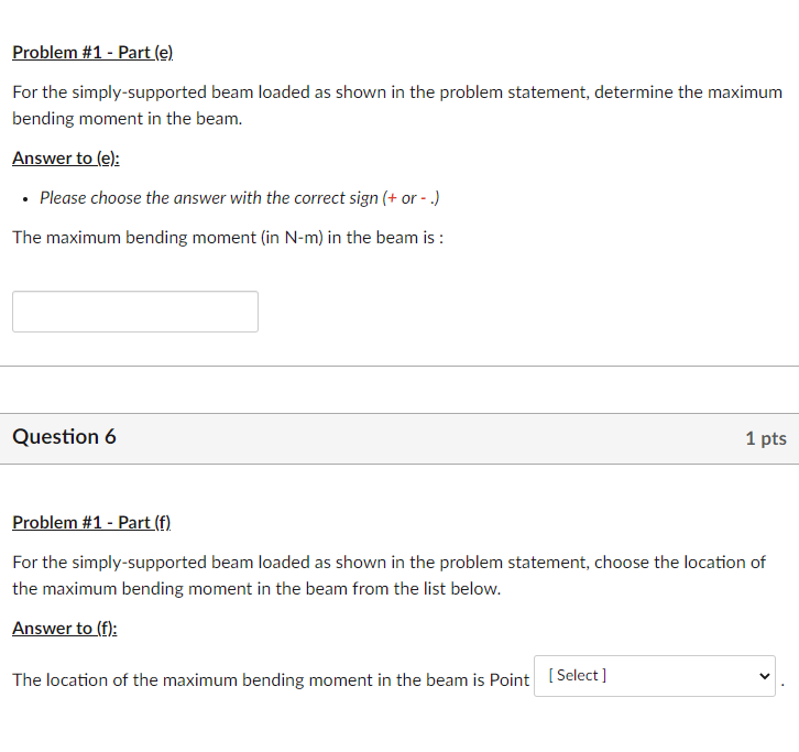 Solved A simply-supported beam is loaded as shown in the | Chegg.com