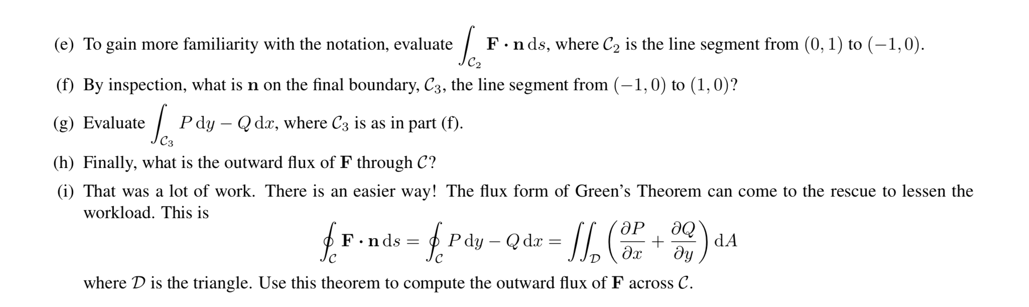 8 Green S Theorem Flux Let F Pi Qj X Y I Chegg Com