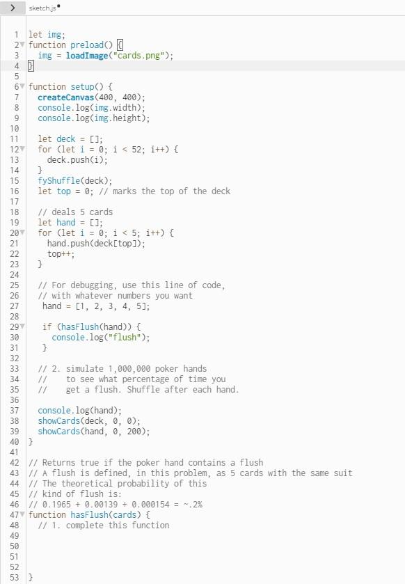 Solved > sketchs 1 let img; 2 function preloadO img = | Chegg.com