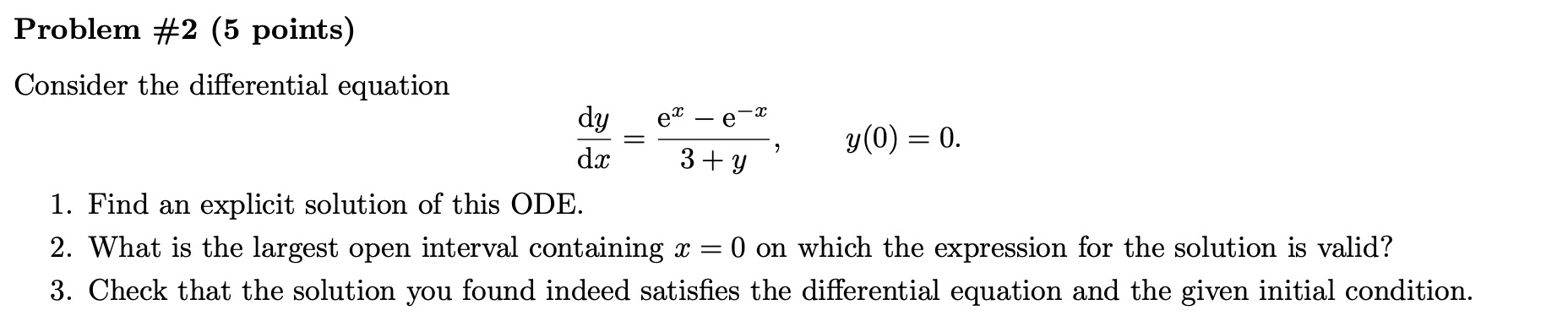 Solved Consider the differential equation | Chegg.com