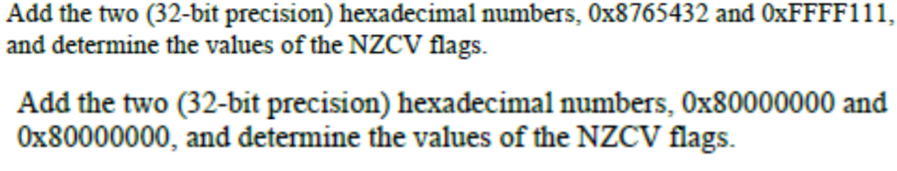 Solved Add the two (32-bit precision) hexadecimal numbers, | Chegg.com