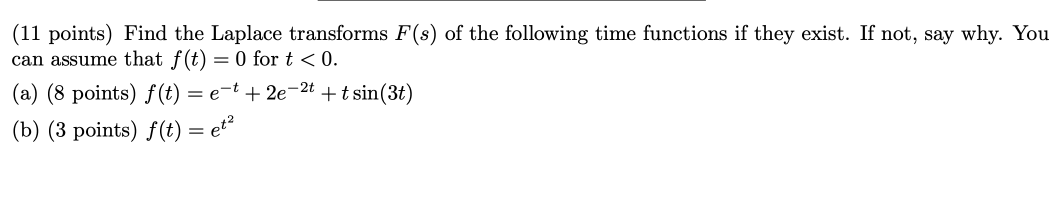 Solved Find the time function f(t) corresponding to the | Chegg.com