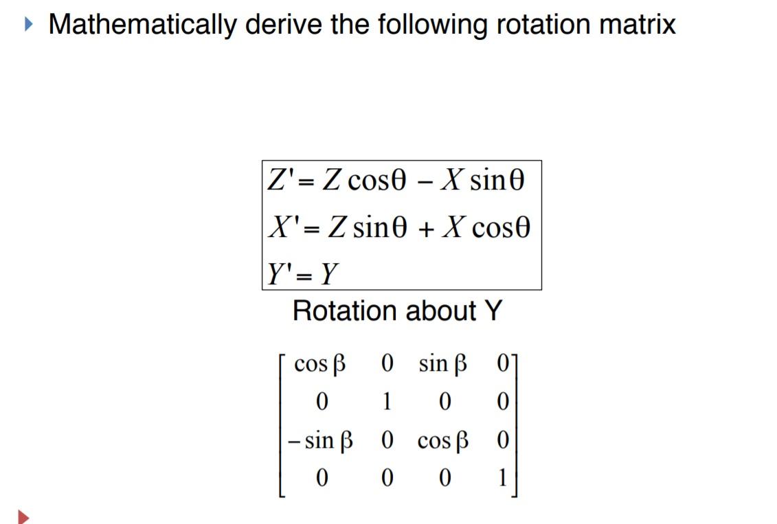 Solved Mathematically derive the following rotation matrix | Chegg.com